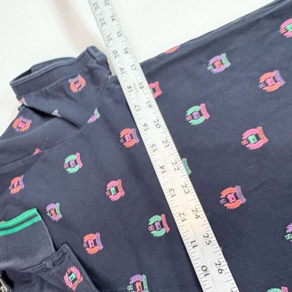 Scotch & Soda Shirt Mens Medium Polo Collar Navy Logo Preppy - Picture 7 of 9